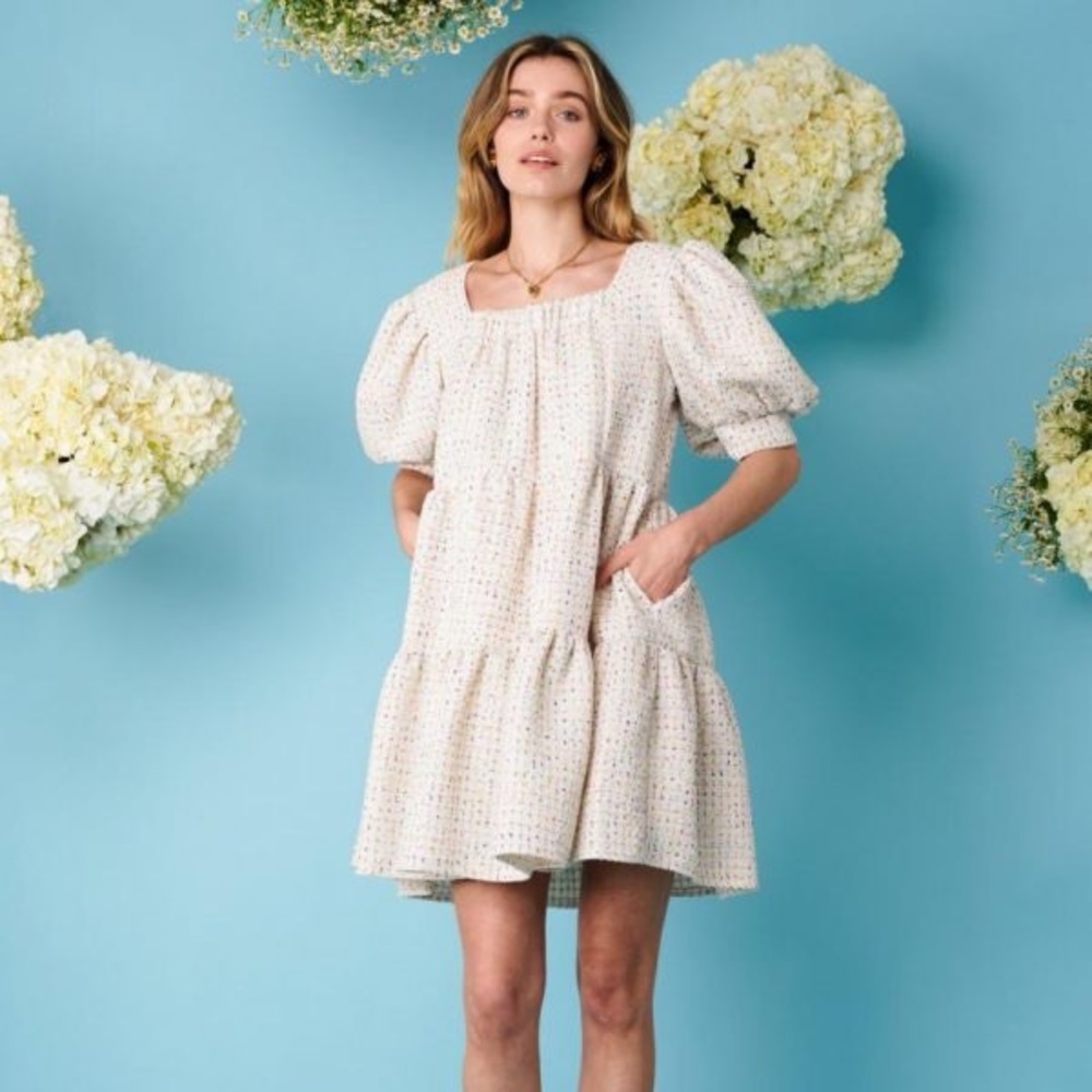 Sister Jane Confetti Tweed Dress - S